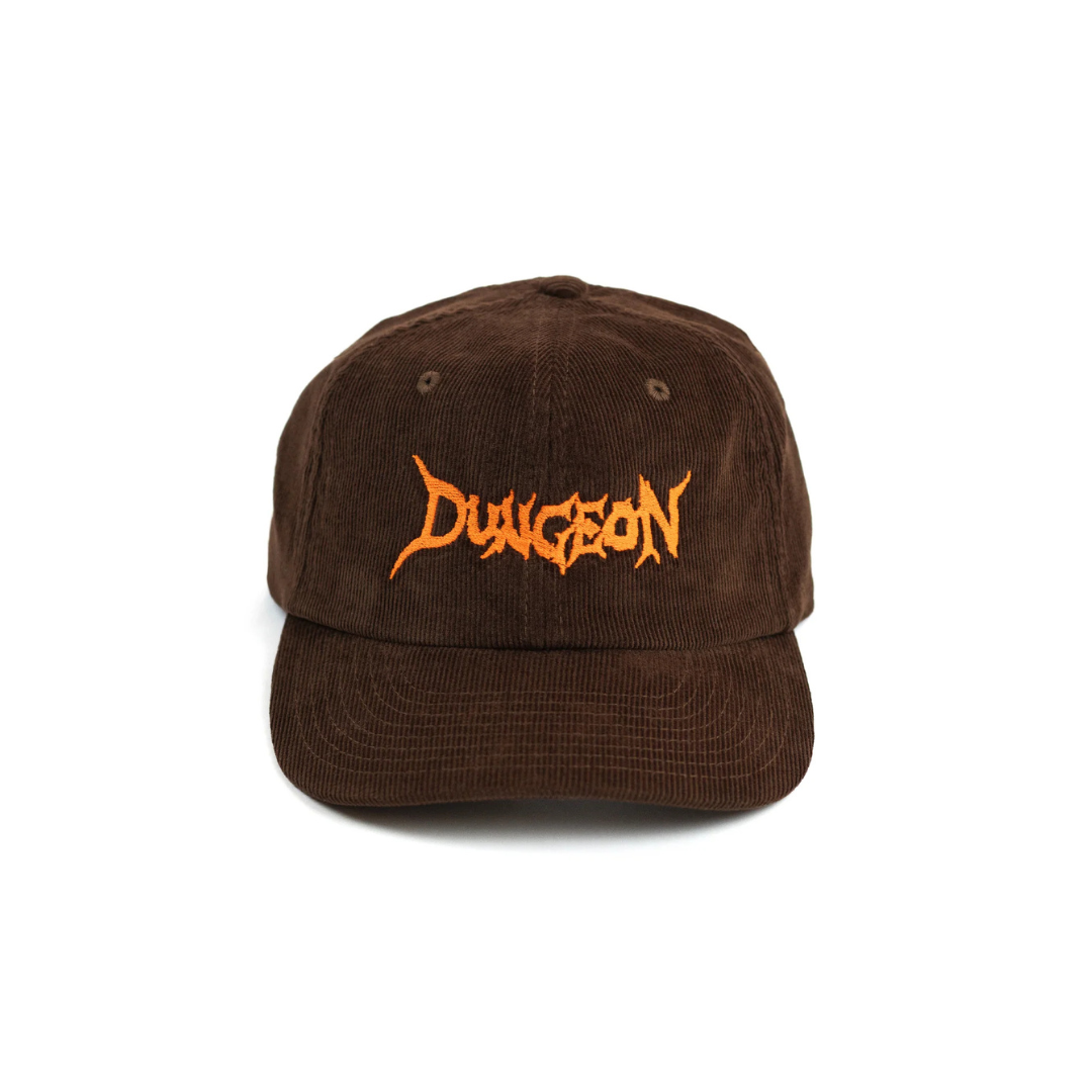 Dungeon Cord Embroidered Cap - Chocolate / Orange
