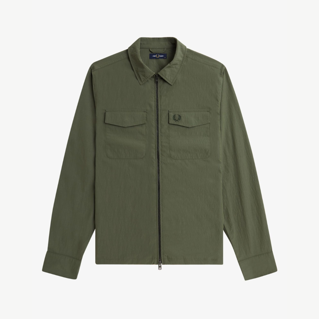 Fred Perry Pocket Overshirt - Laurel