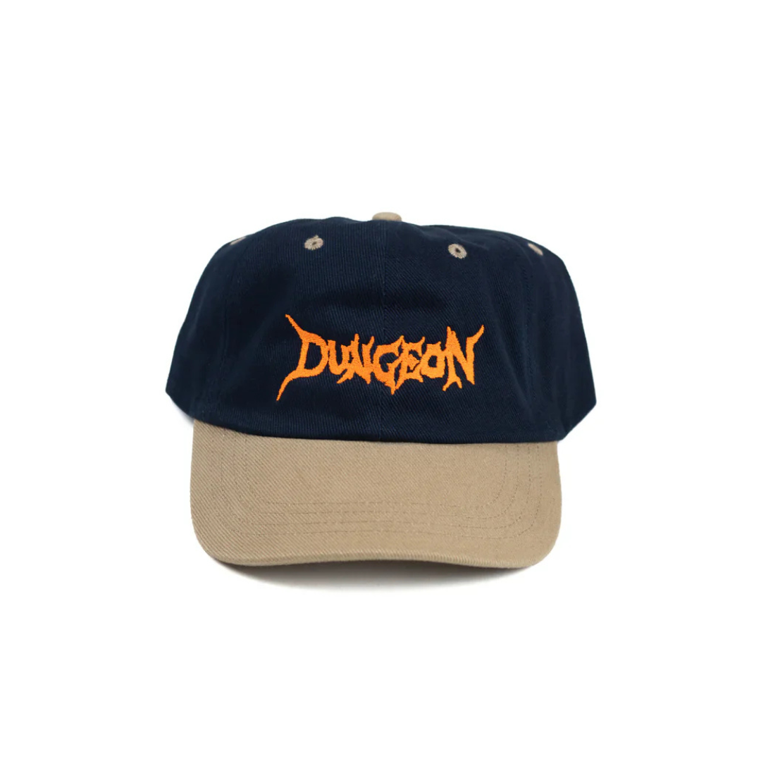 Dungeon Canvas Embroidered Cap - Navy / Taupe