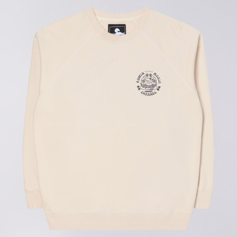 Edwin Music Channel Sweat - Whisper White