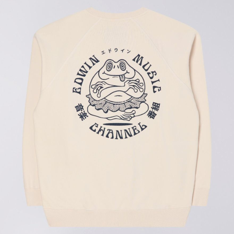 Edwin Music Channel Sweat - Whisper White