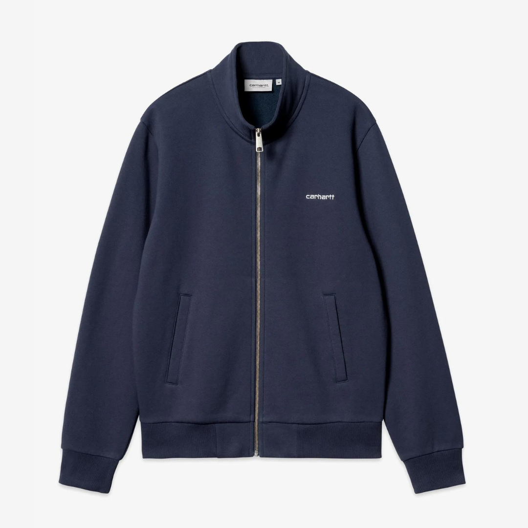Carhartt WIP Script Embroidery Jacket - Air Force Blue / White