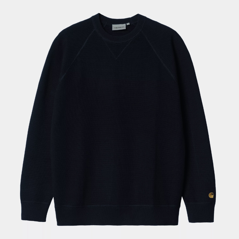 Carhartt WIP Chase Sweater - Black / Gold