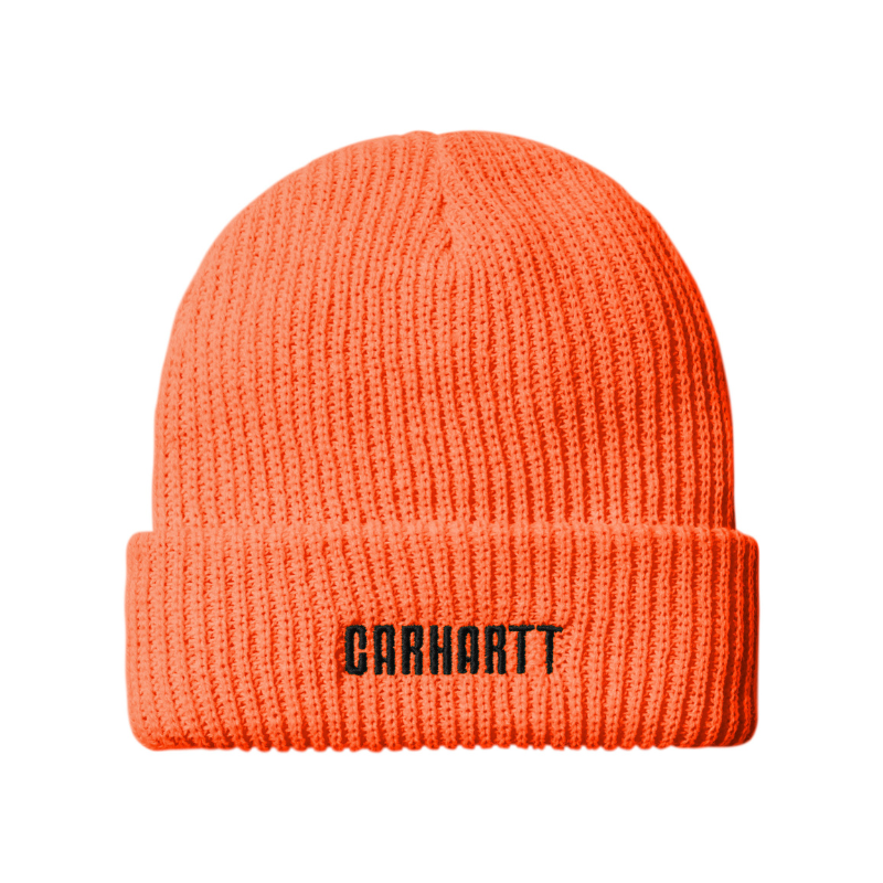 Carhartt WIP Industry Beanie - Lumo Orange / Black