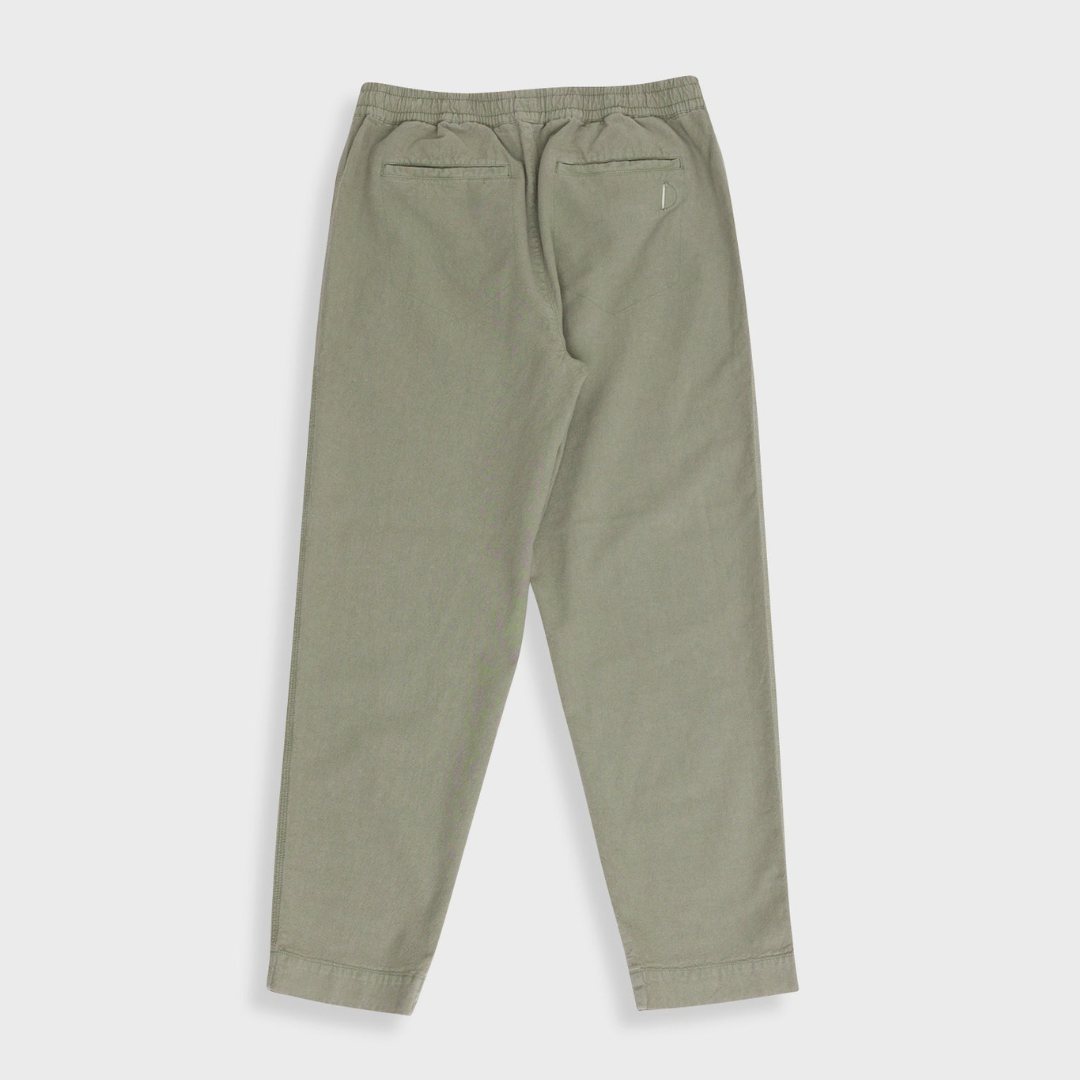 Folk Drawcord Assembly Pant - Sage Cotton Linen