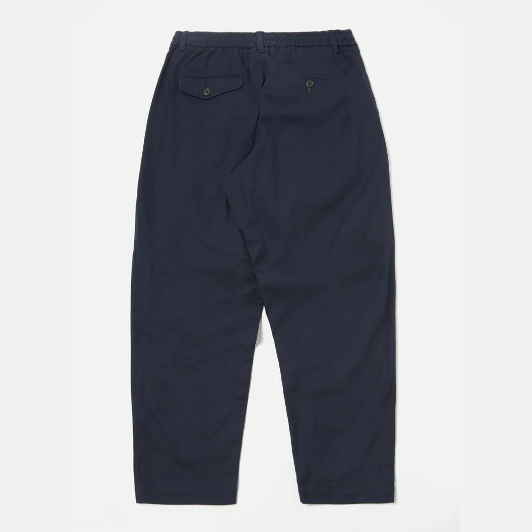 Universal Works Pleated Track Pant - Navy