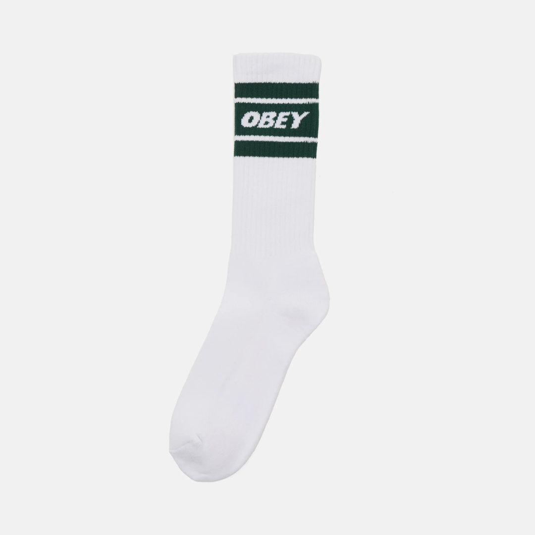 Obey Cooper 2 Socks - White / Botanical Garden