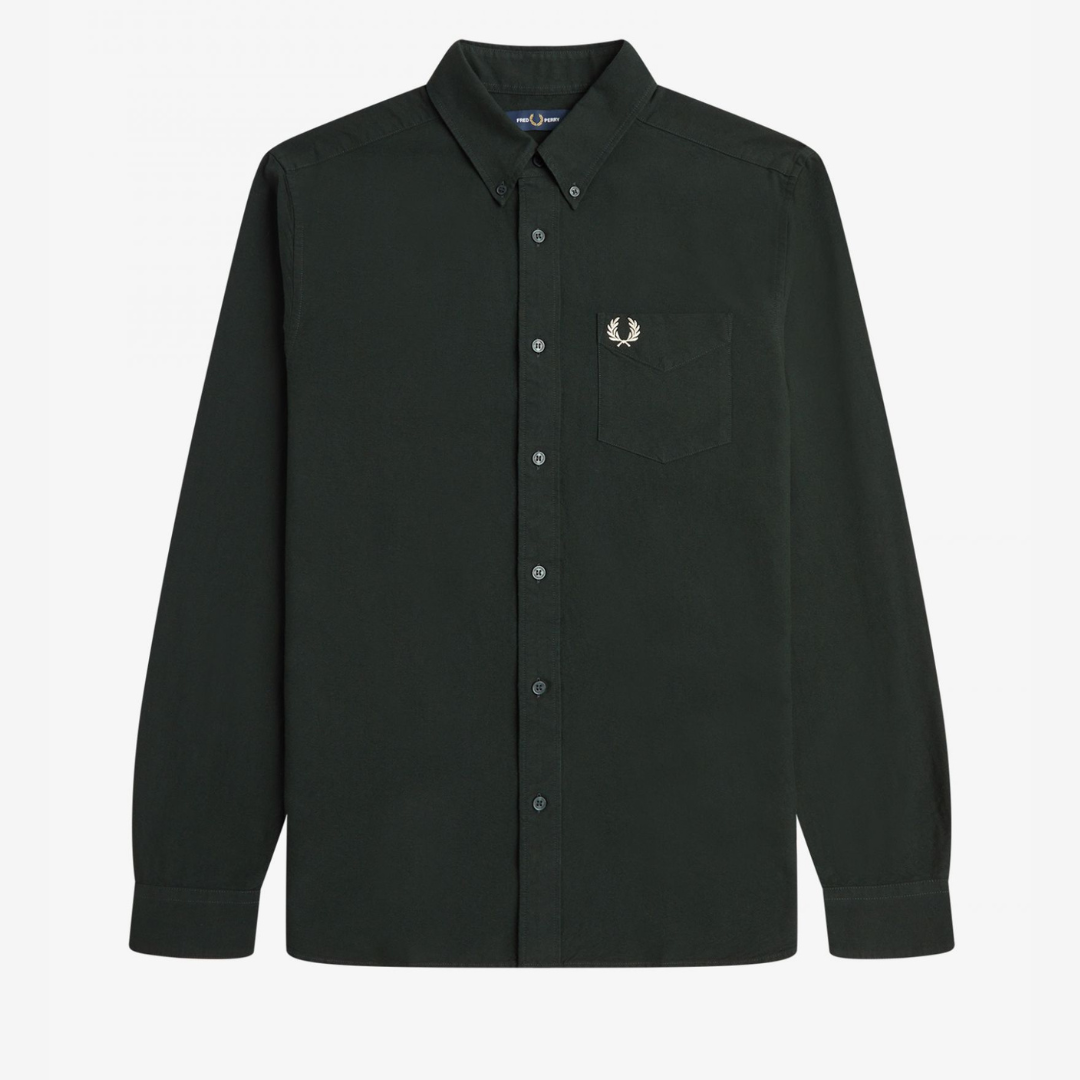 Fred Perry Oxford Shirt - Night Green
