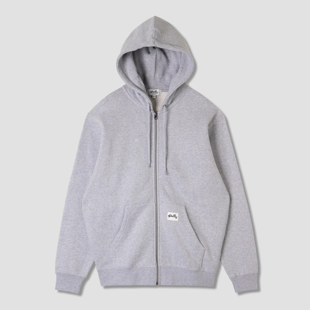 Stan Ray Patch Zip Hood - Grey Heather