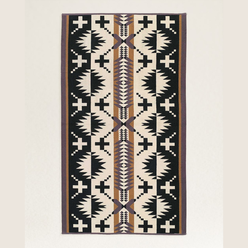 Pendleton Oversized Towel - Spider Rock Black / White