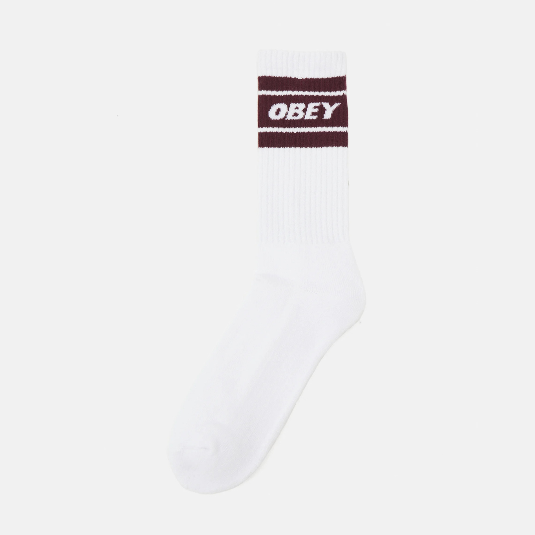 Obey Cooper 2 Socks - White / Zinfandel