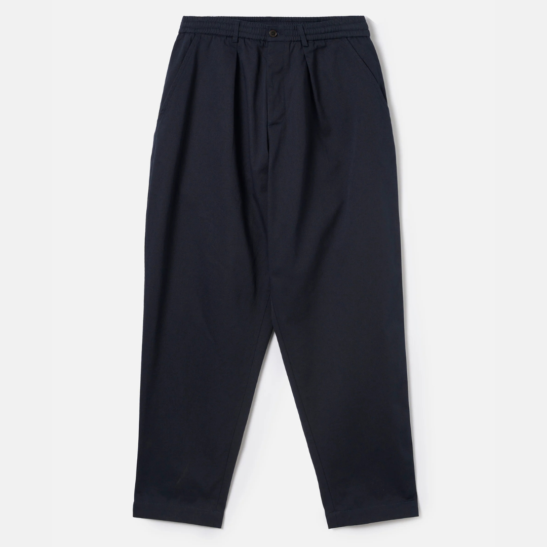 UW Pleated Track Pant - Navy