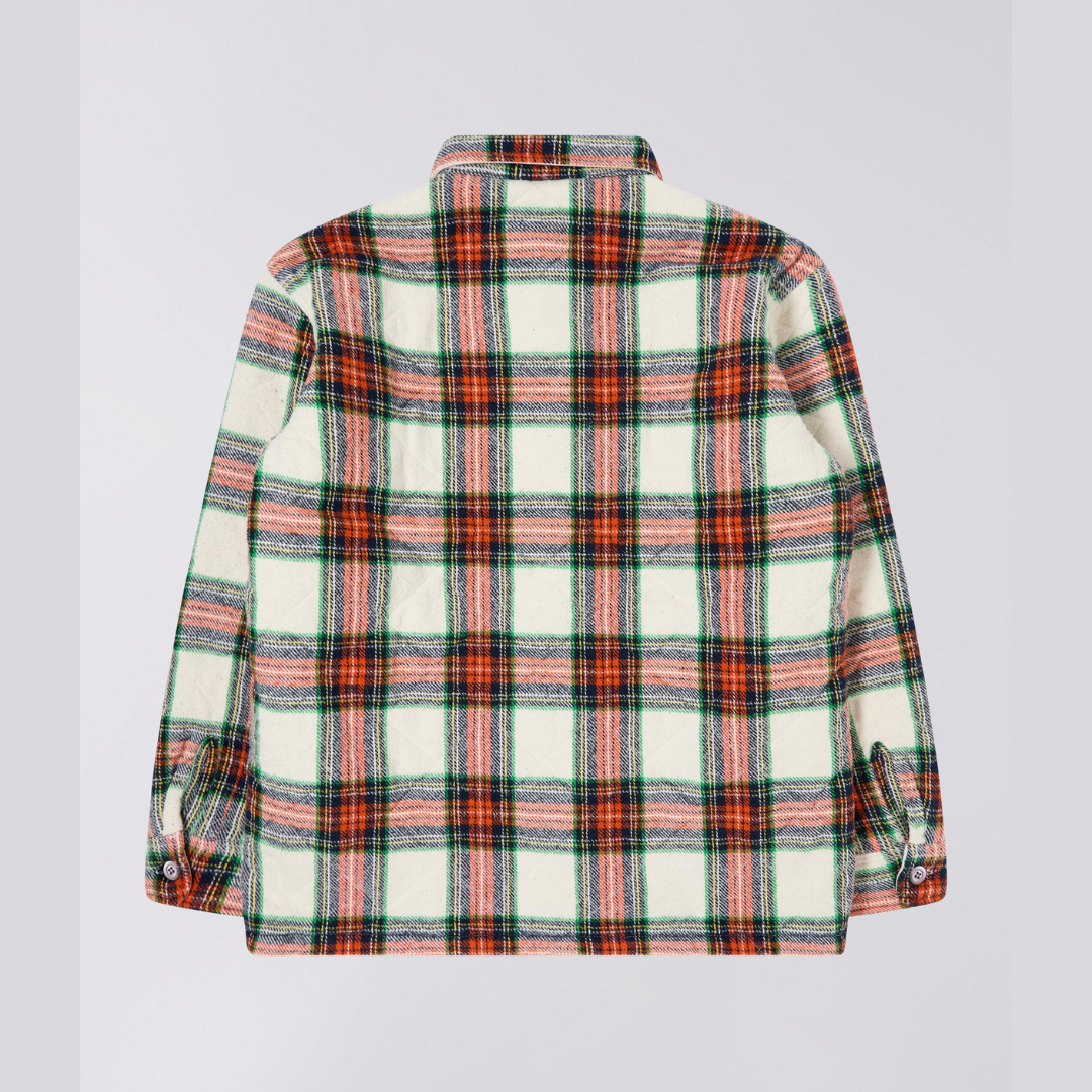 Edwin Sven II Shirt Lined - White / Red