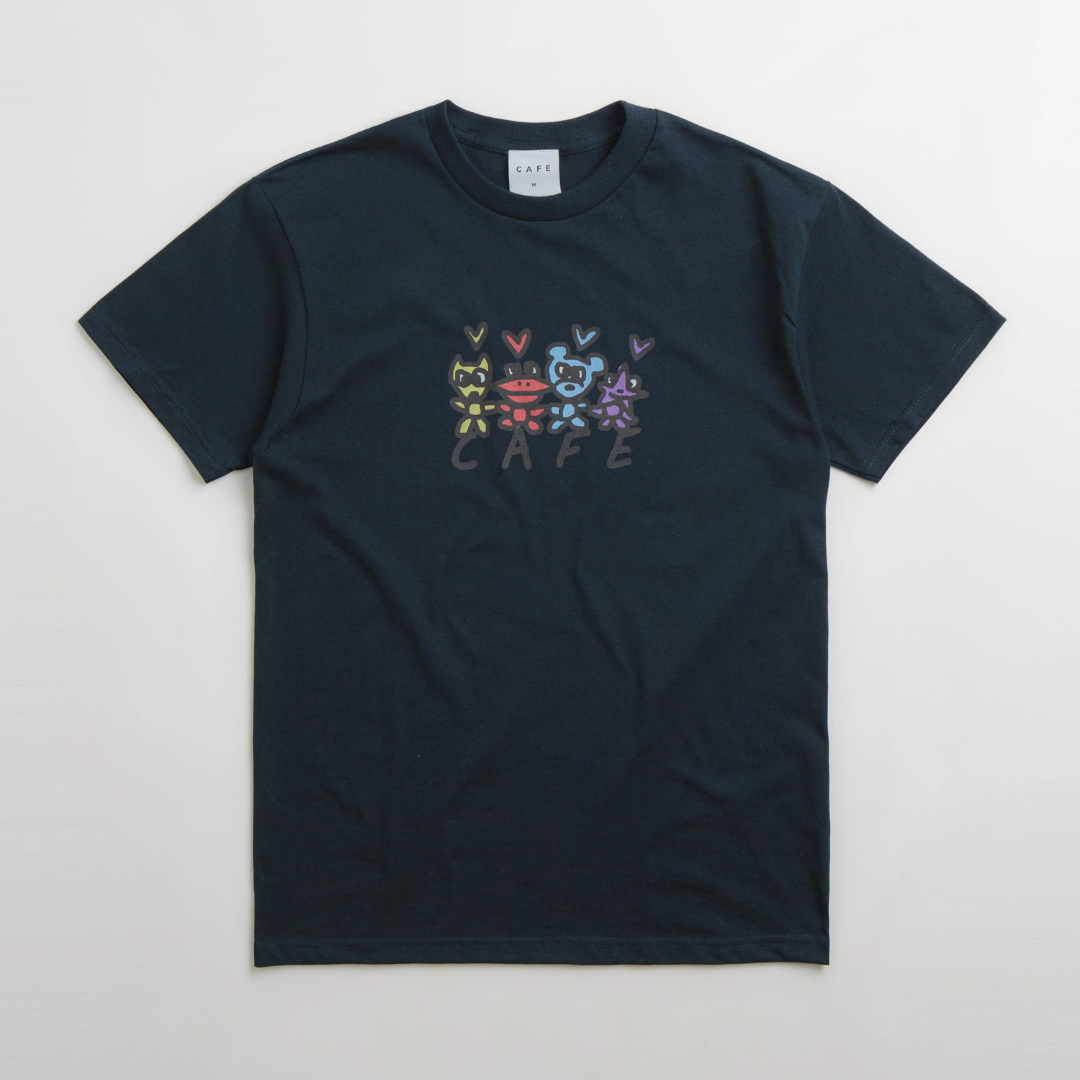 Skate Cafe Pals T-Shirt - Slate