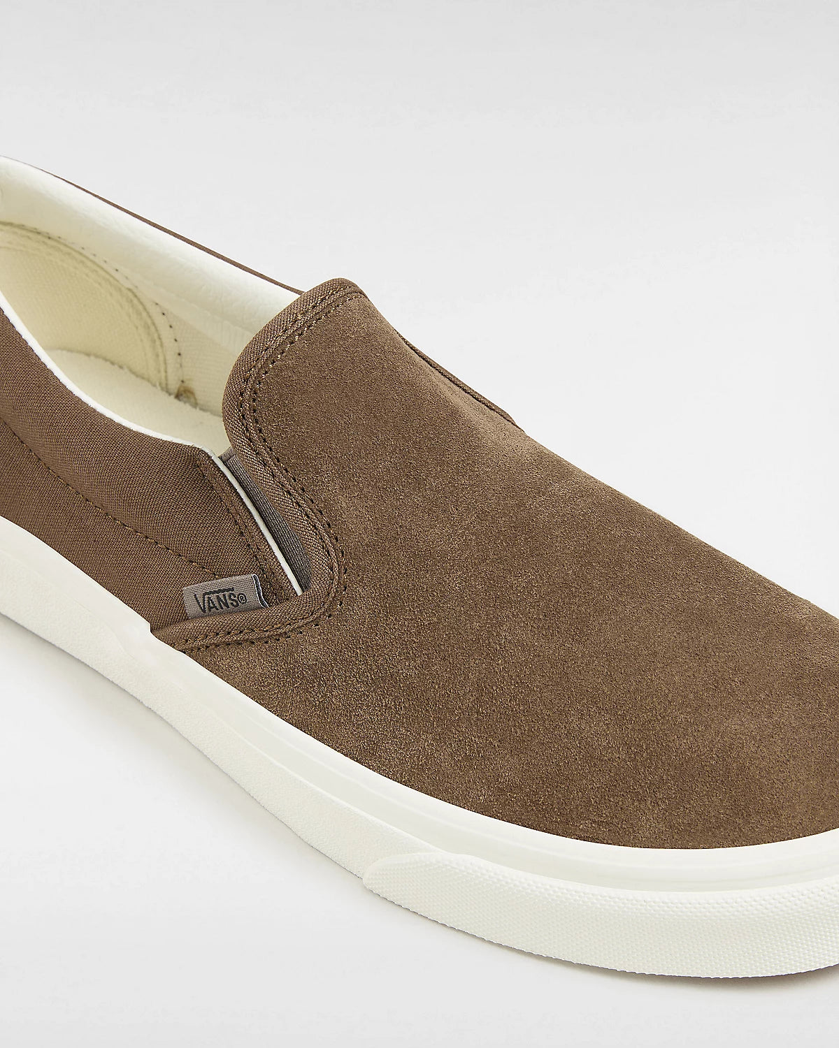 Tan slip on vans on sale