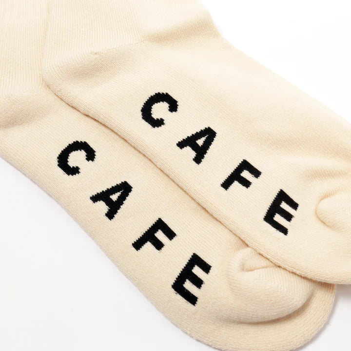 Skate Cafe Vino Sock - Cream