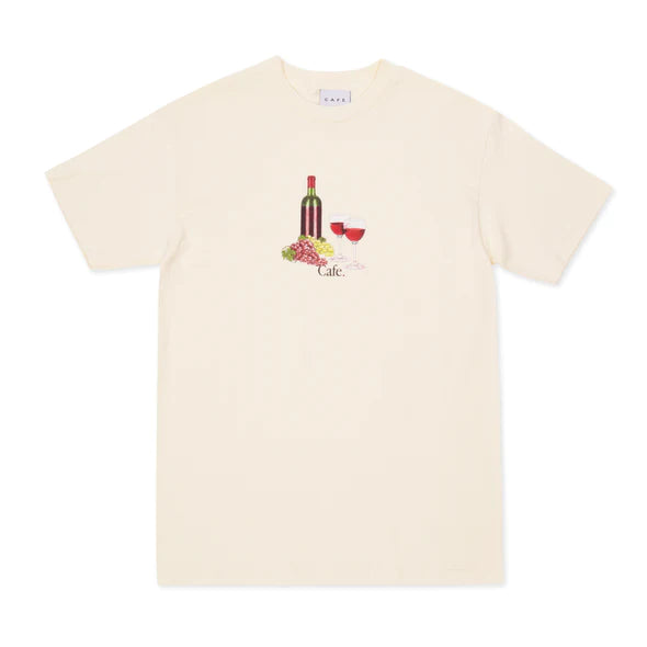 Skate Cafe Vino T-Shirt - Cream