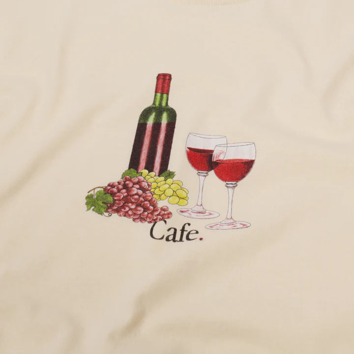 Skate Cafe Vino T-Shirt - Cream