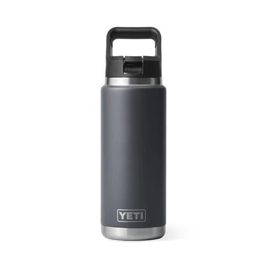 Yeti Rambler Straw Bottle 26oz - Charcoal