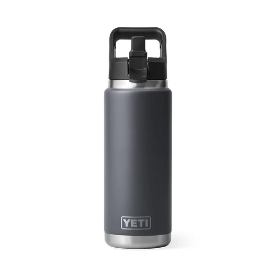 Yeti Rambler Straw Bottle 26oz - Charcoal