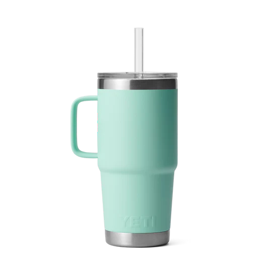 Yeti Rambler 25oz Straw Mug - Seafoam