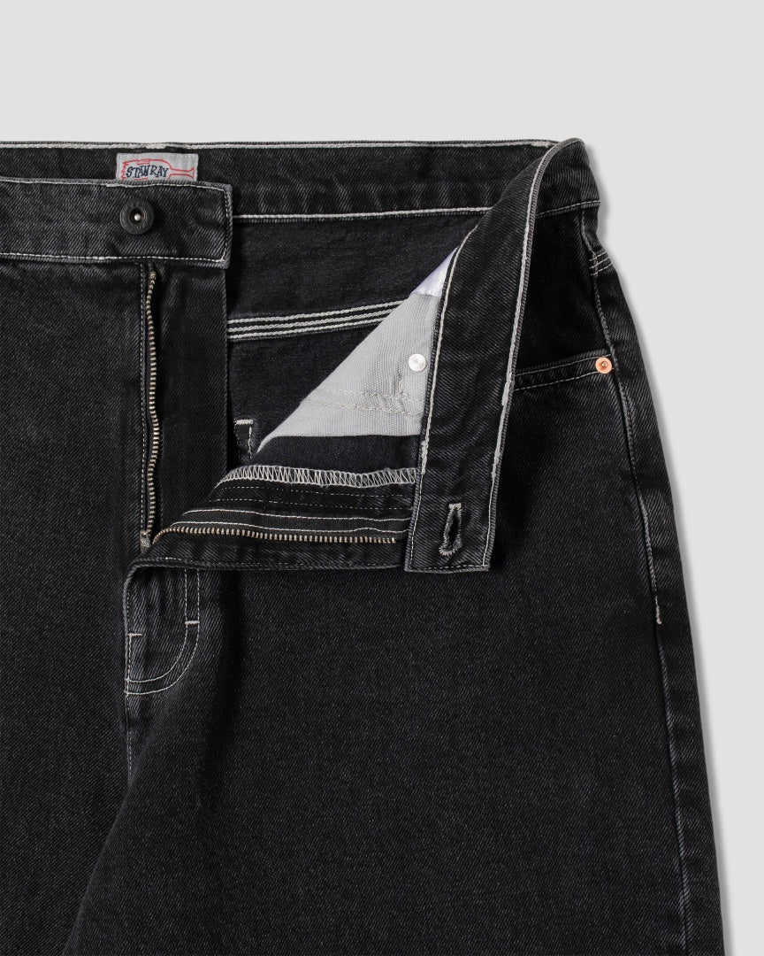 Stan Ray Wide 5 Short - Washed Black
