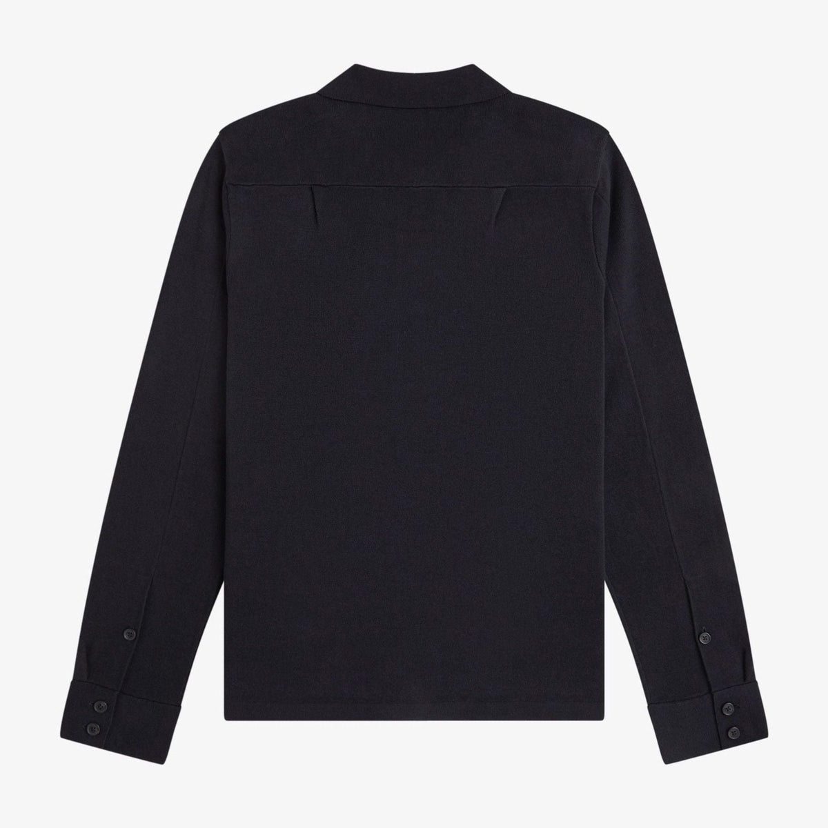 Fred Perry Knitted Overshirt - Black