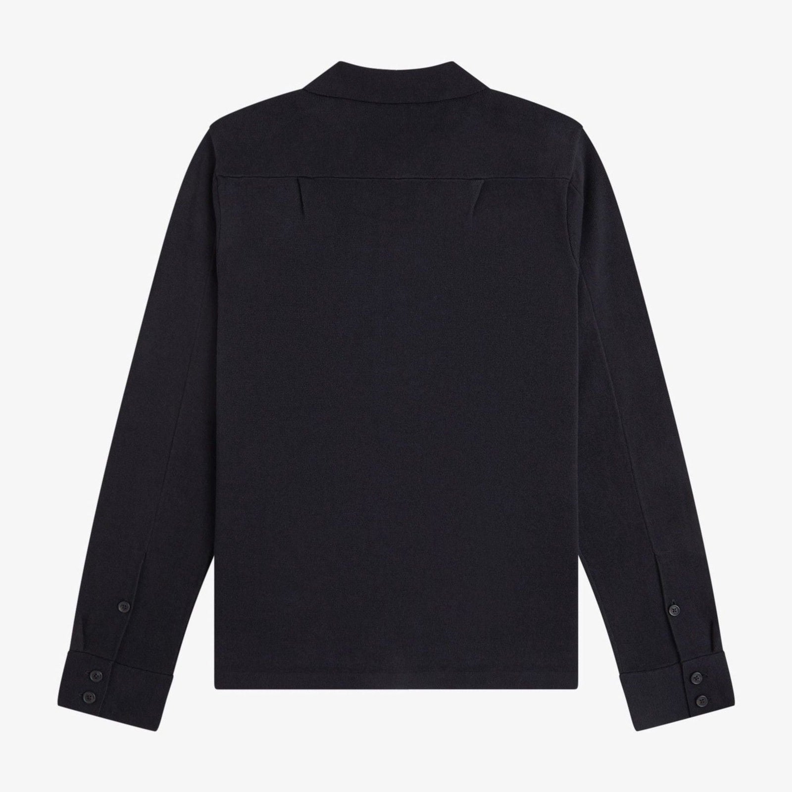 Fred Perry Knitted Overshirt - Black