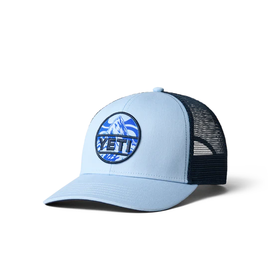 Yeti Mountain Badge Hat - Light Blue