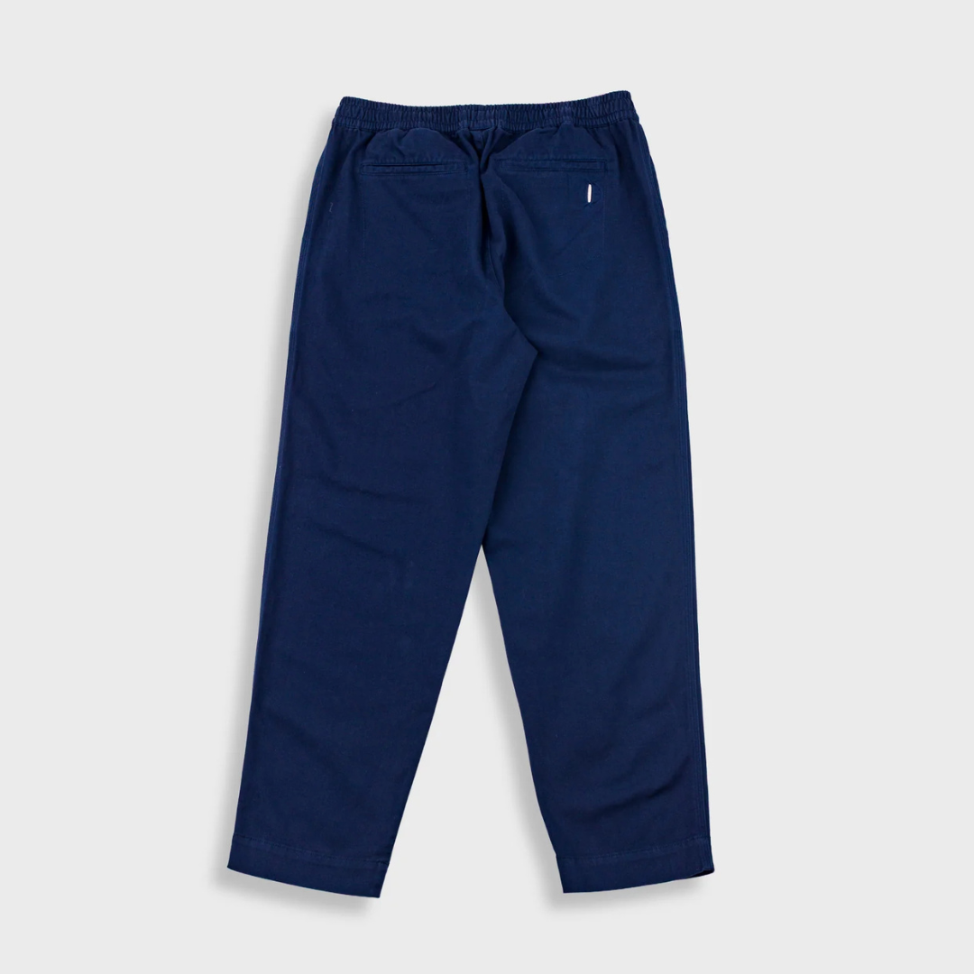 Folk Drawcord Assembly Pant - Deep Navy Brushed Twill