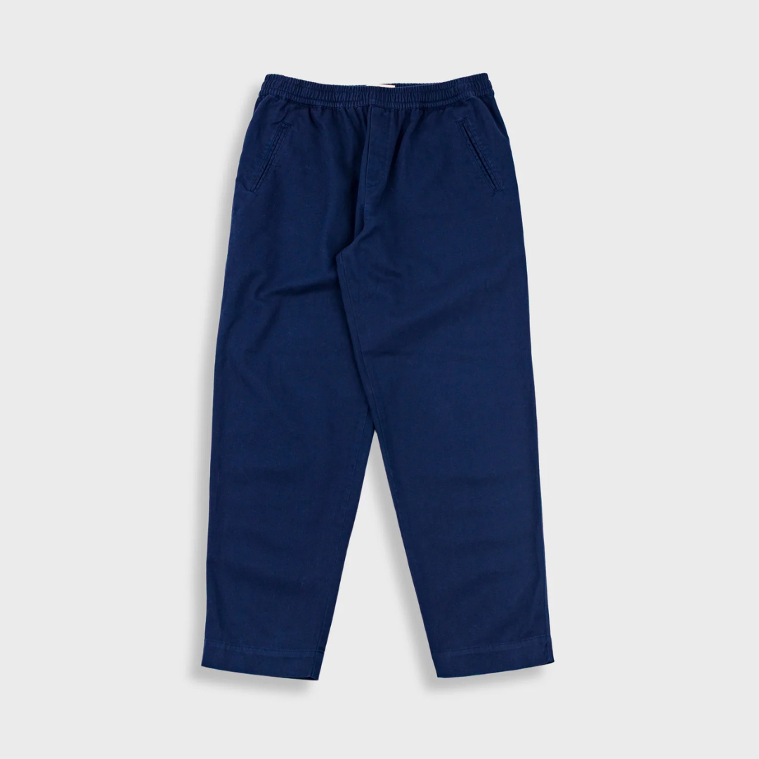Folk Drawcord Assembly Pant - Deep Navy Brushed Twill