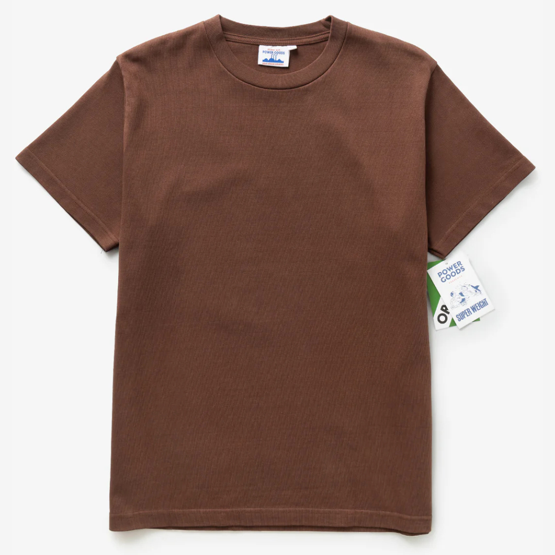 Power Goods Super Weight T-Shirt - Brown