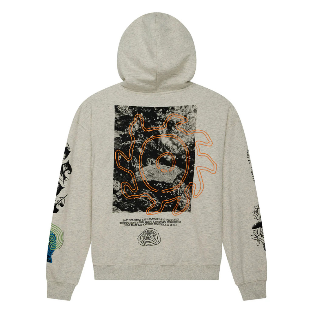 Deus Migration Hoodie - Light Grey Marle