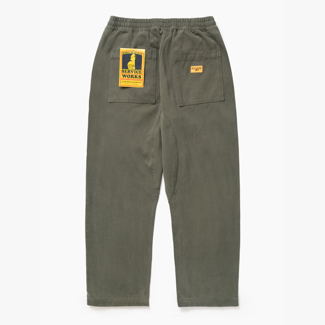 Service Works Moleskin Chef Pants - Moss