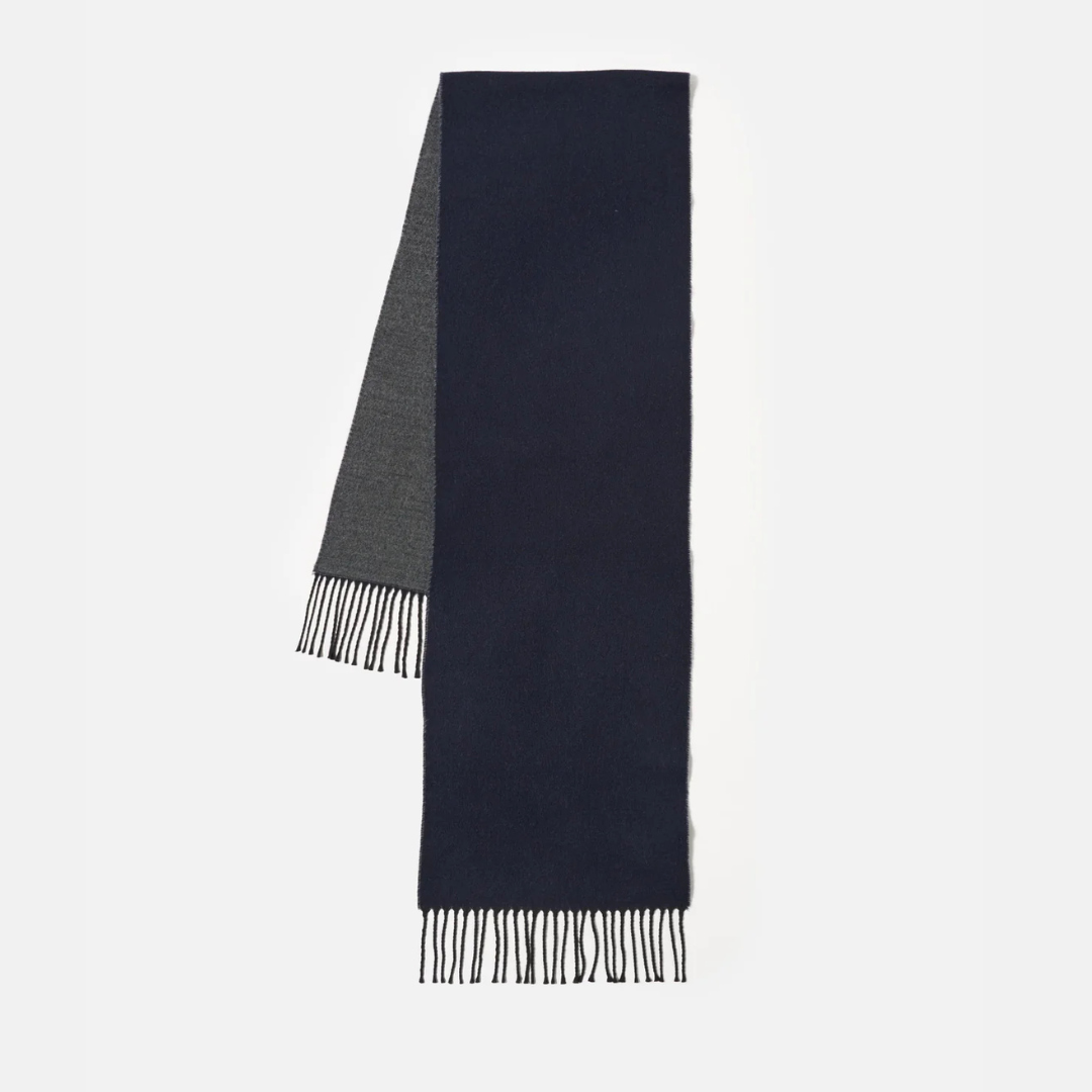 Universal Works Scarf - Navy / Mid Grey