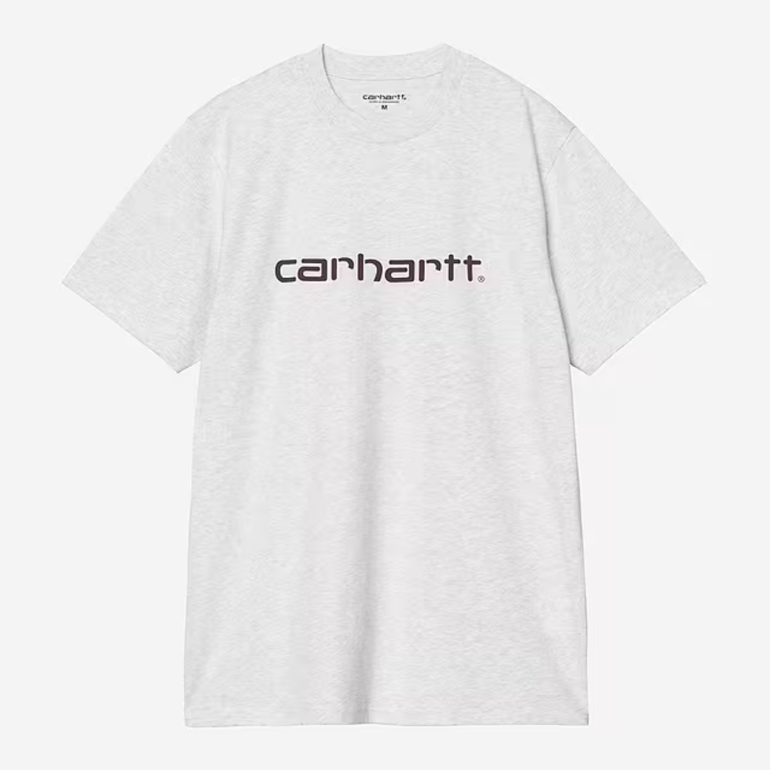 Carhartt WIP Script T-Shirt - Ash Heather / Rondo