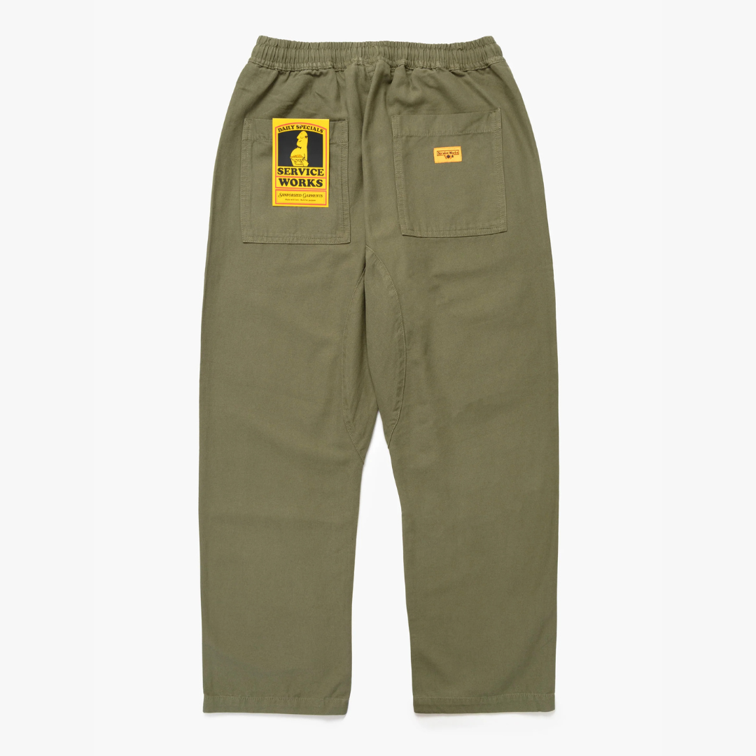 Service Works Classic Chef Pants - Olive