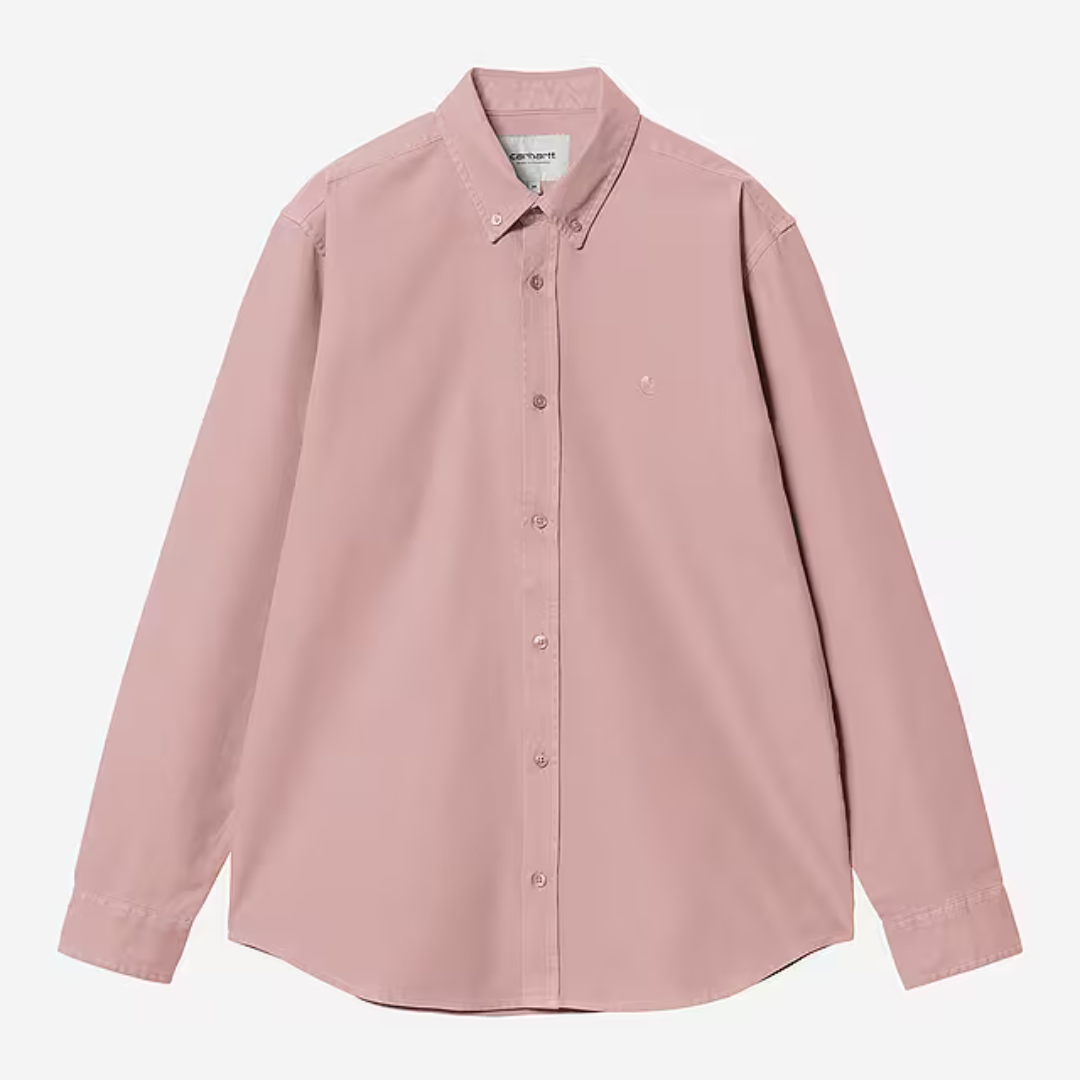 Carhartt WIP LS Bolton Shirt - Glassy Pink