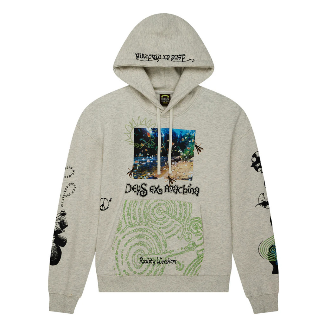 Deus Migration Hoodie - Light Grey Marle