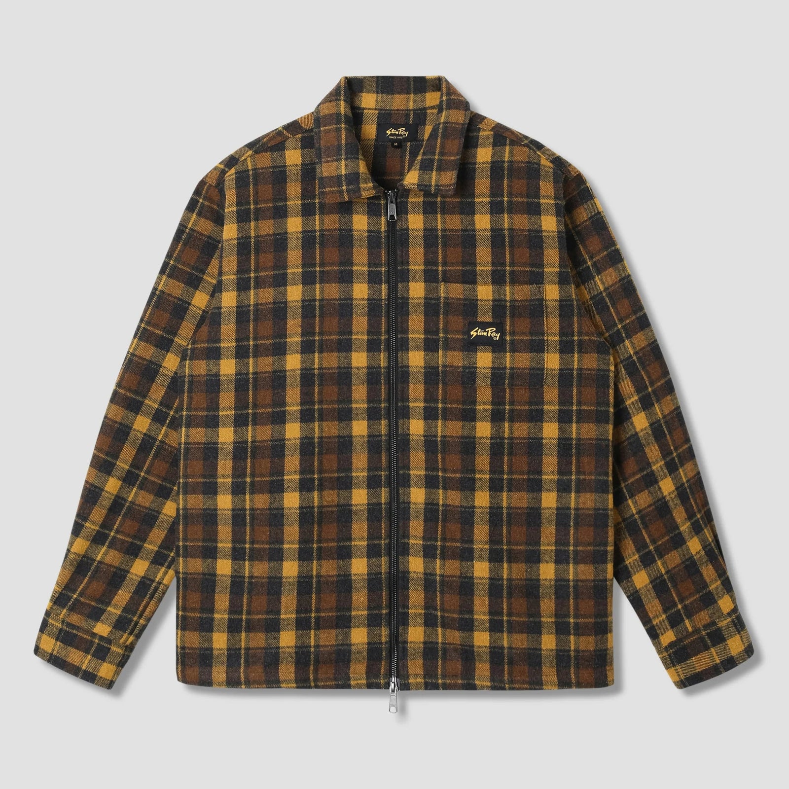 Stan Ray Zip Shirt - Acorn Plaid