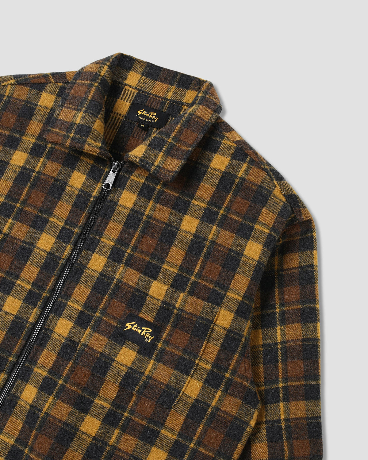 Stan Ray Zip Shirt - Acorn Plaid