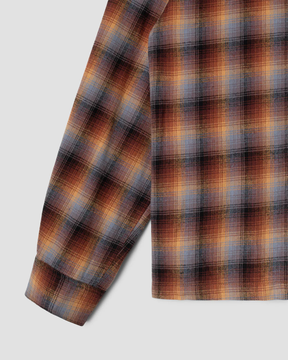 Stan Ray Zip Shirt - Brown / Blue