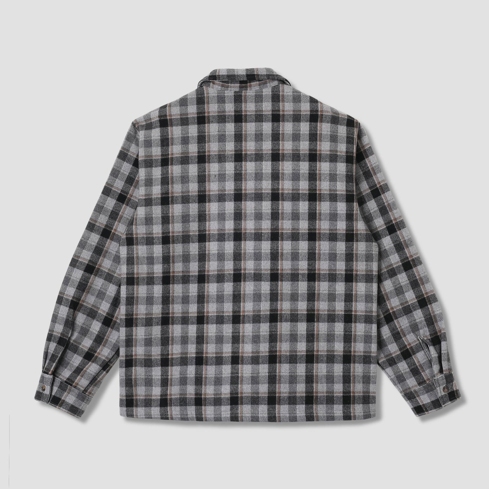 Stan Ray Zip Shirt - Charcoal Plaid