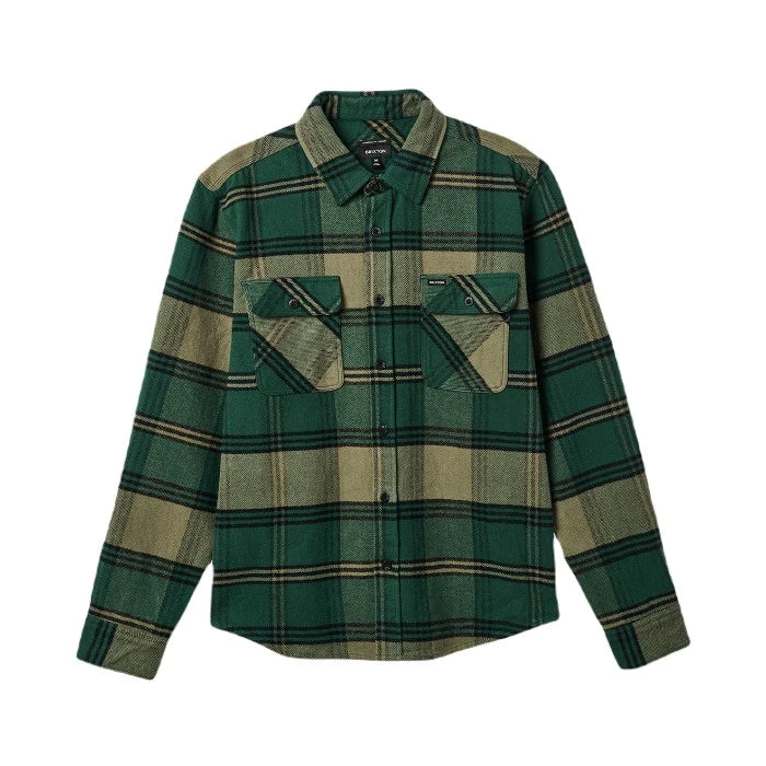 Brixton Bowery Heavy Weight Flannel - Pine Needle