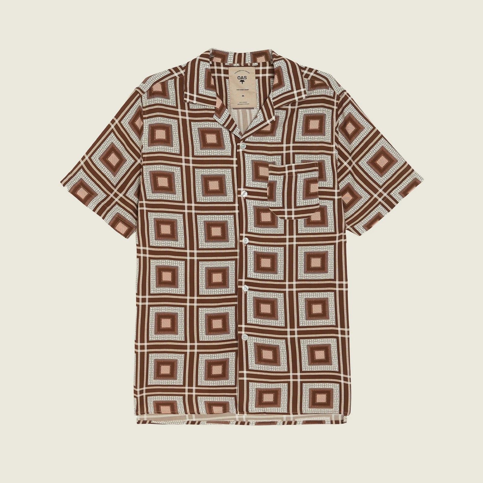 OAS Viscose Shirt - Brown Yard