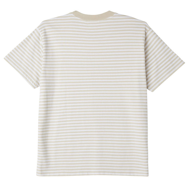 Obey Established Works Stripe T-Shirt - Clay