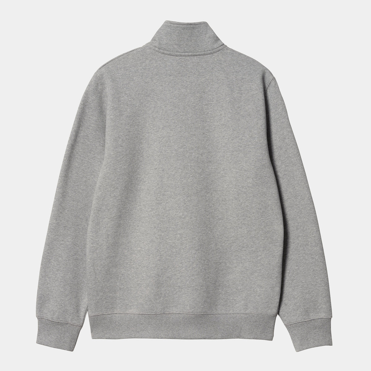 Carhartt WIP Chase Zip Neck - Grey Heather / Gold