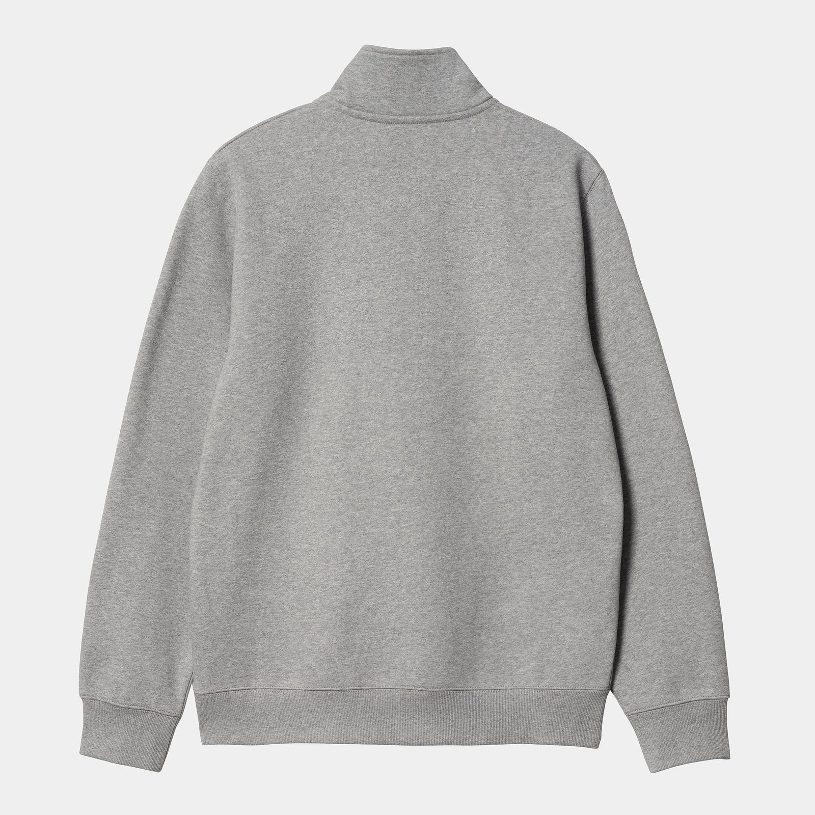Carhartt WIP Chase Zip Neck - Grey Heather / Gold