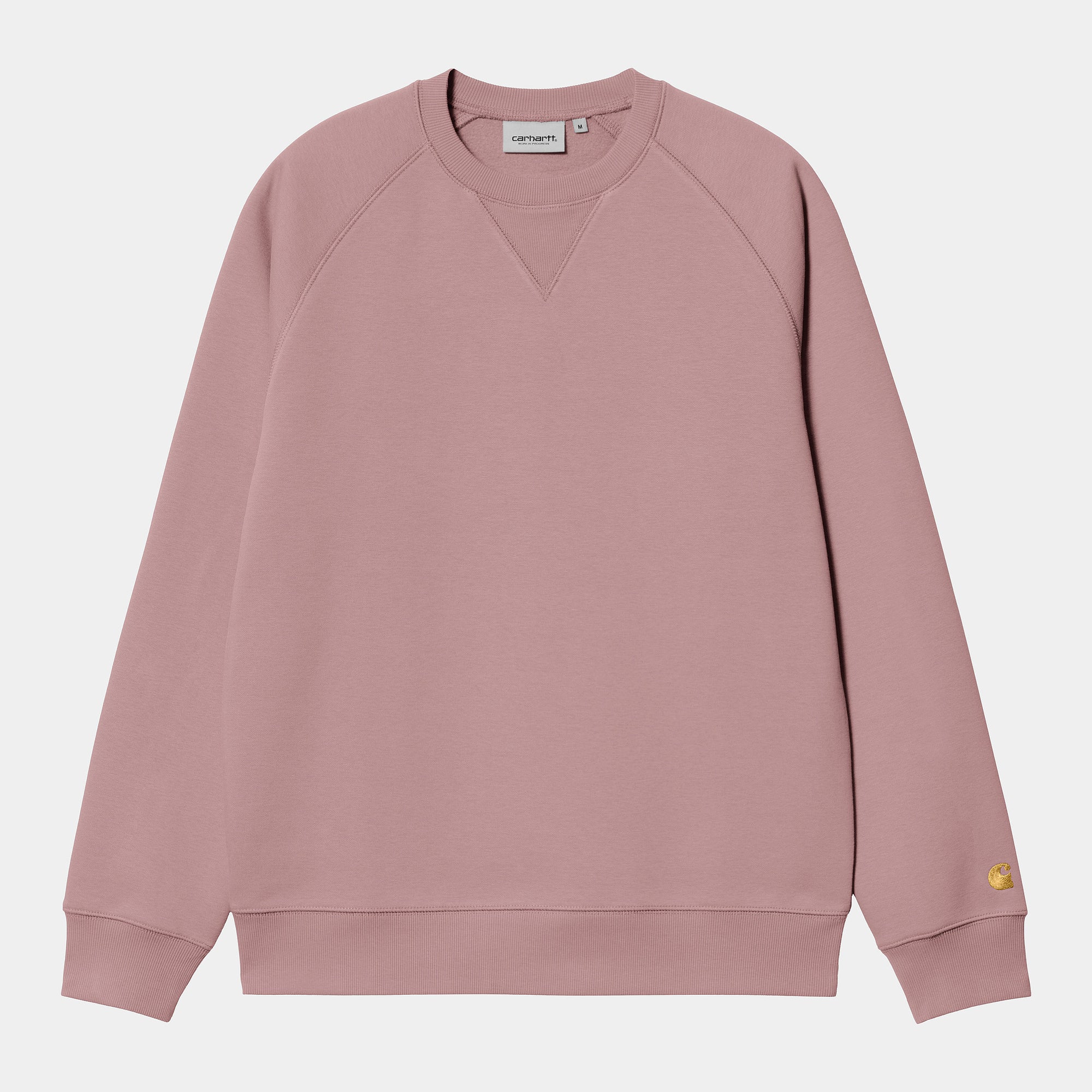 Carhartt WIP Chase Sweat - Glassy Pink / Gold
