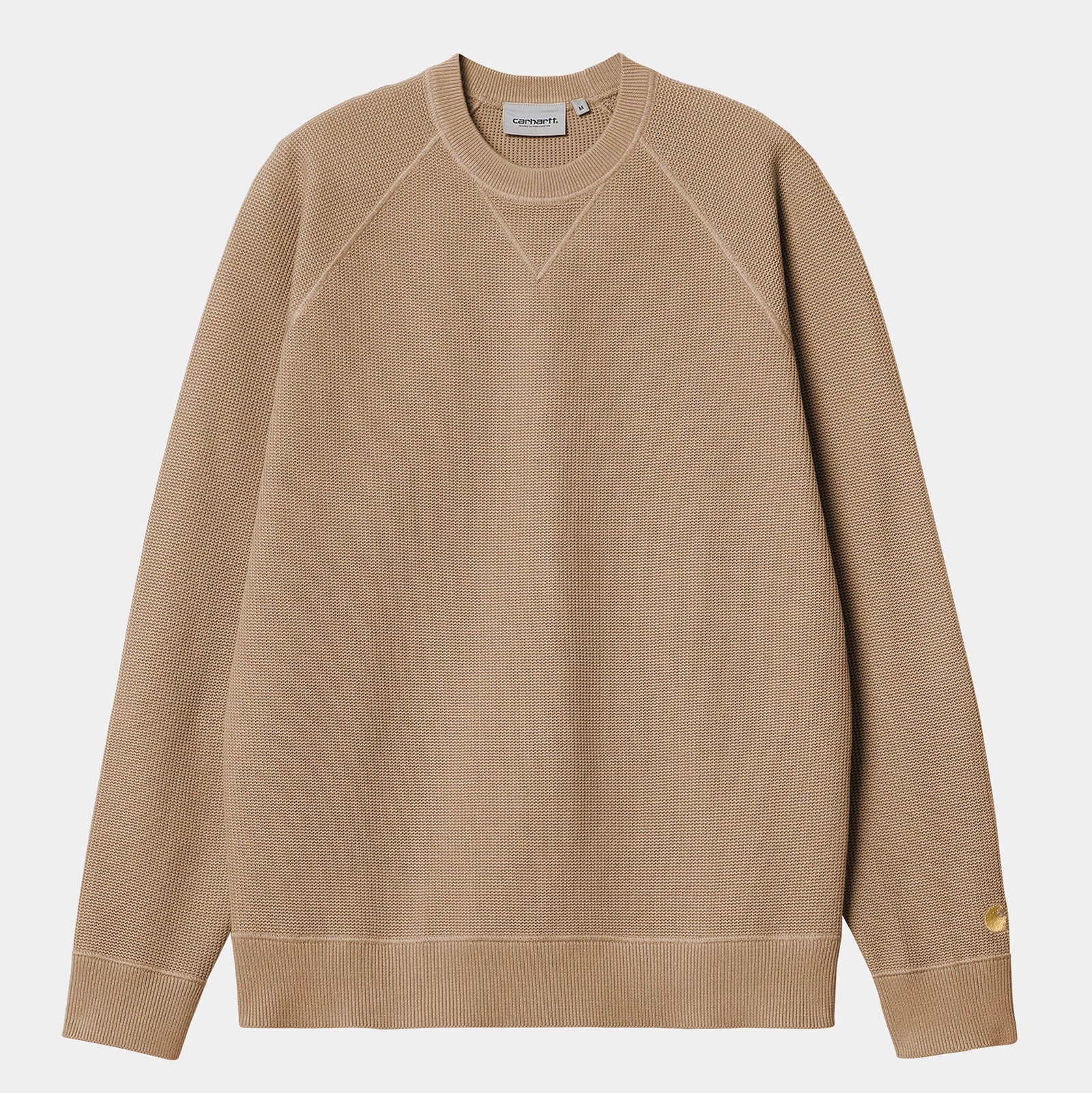 Carhartt WIP Chase Sweater - Dusty H Brown / Gold